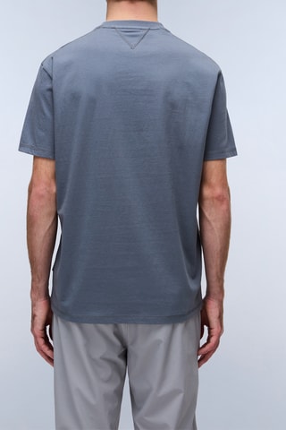 T-shirt S Lari - Cinzento-escuro e vermelho