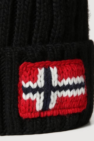 Gorro com pompom Semiury - Preto