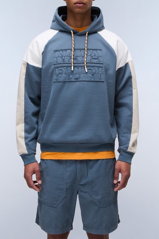 Sweat com capuz B Cenci - Azul-pato