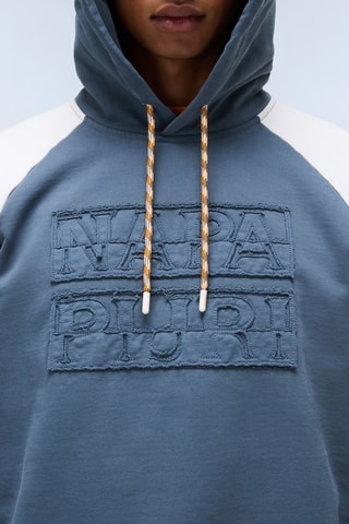 Sweat com capuz B Cenci - Azul-pato