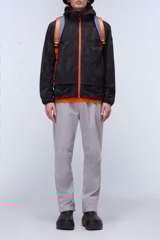 Casaco com capuz A Tartuca - Preto e laranja