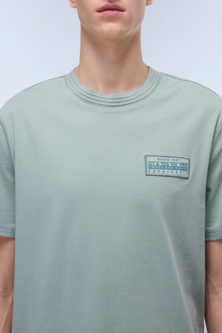 T-shirt S Amundsen - Verde-cinza