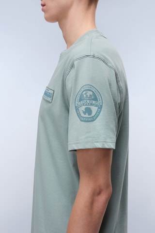 T-shirt S Amundsen - Verde-cinza