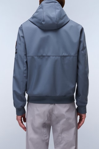 Casaco com capuz A Melville - Azul-cobalto e preto