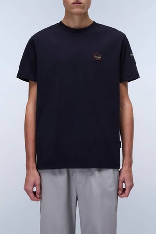 T-shirt Badge - Azul-marinho