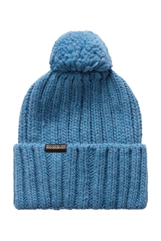 Gorro com pompom Semiury - Azul-cobalto