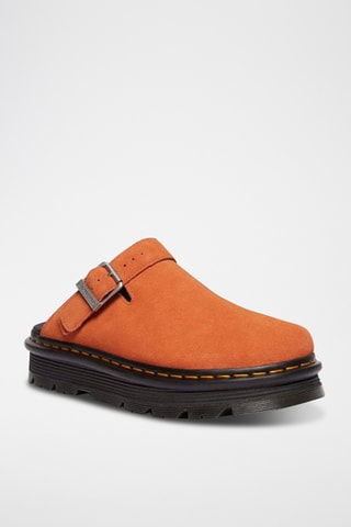 Mules en cuir Zebzag - Orange