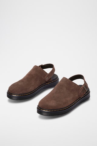Mules en nubuck rookline - Marron