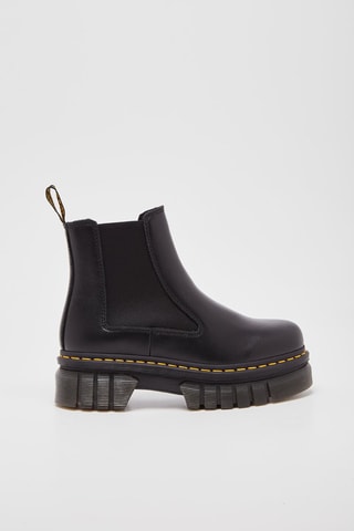 Bottines Chelsea plateformes en cuir Audrick Chelsea Black Nappa Lux - Noir