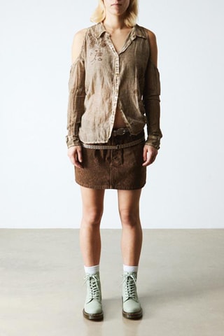 Bottines en cuir 1460 - Vert sauge