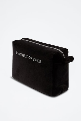 Trousse en velours - Noir