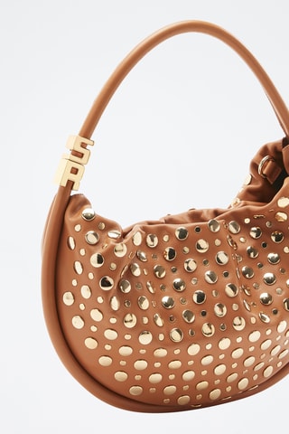 Sac porté épaule en cuir - Marron