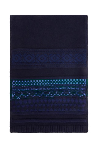 Écharpe en laine - Bleu