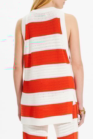 Débardeur - Corail et écru