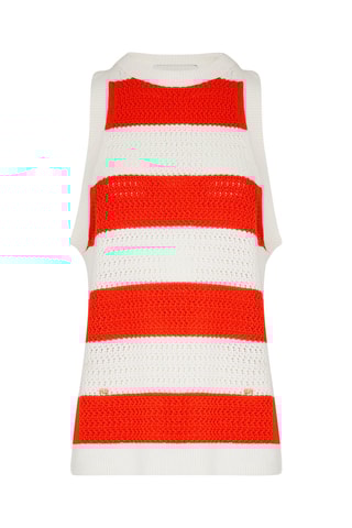 Débardeur - Corail et écru