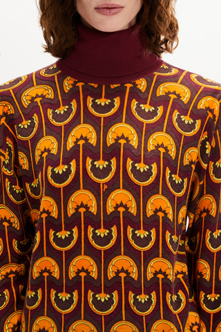 Pull en laine et cachemire - Orange