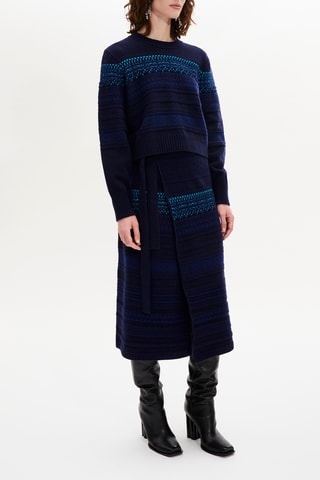 Pull en laine - Bleu