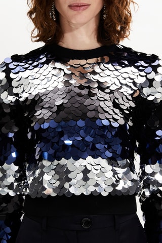 Pull en mérinos - Noir