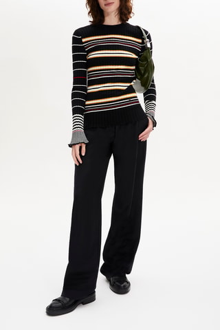 Pull en laine - Noir et écru