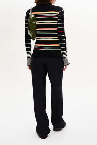 Pull en laine - Noir et écru