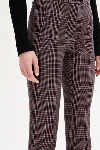 Pantalon cigarette - Marron et bleu marine