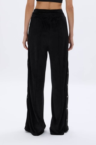 Pantalon en velours taille haute - Noir