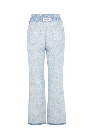 Pantalon flare en jean - Bleu
