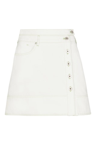 Minijupe en jean - Ecru