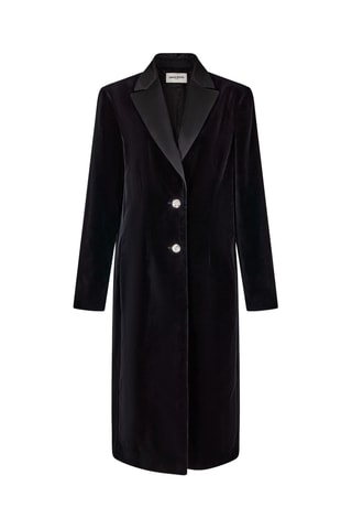 Manteau en velours - Noir