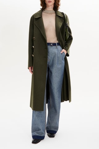 Manteau en laine - Kaki