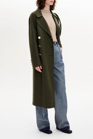 Manteau en laine - Kaki