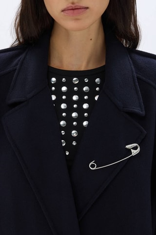 Manteau en laine - Bleu marine