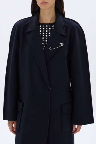 Manteau en laine - Bleu marine