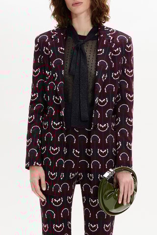 Veste - Bordeaux et noir