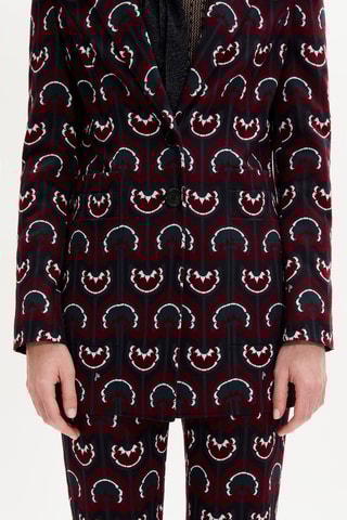 Veste - Bordeaux et noir