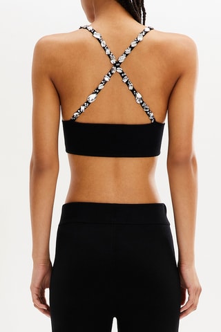 Brassière en laine - Noir