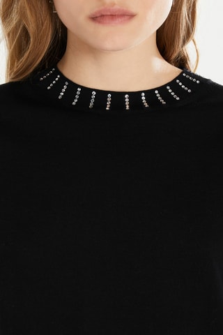 Top en laine - Noir