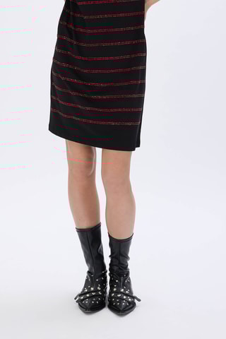 Robe droite en coton biologique - Noir