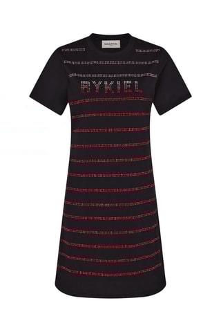 Robe droite en coton biologique - Noir