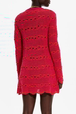 Robe courte - Fuchsia et corail