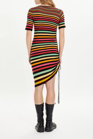 Robe courte en laine - Multicolore