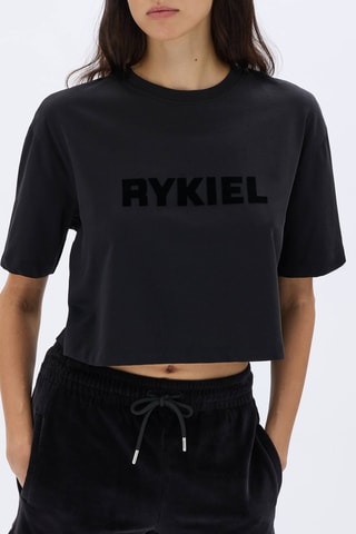 T-shirt cropped - Noir