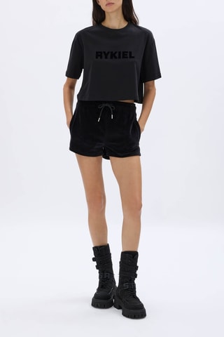 T-shirt cropped - Noir