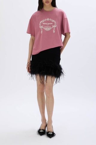 T-shirt en coton biologique -Rose