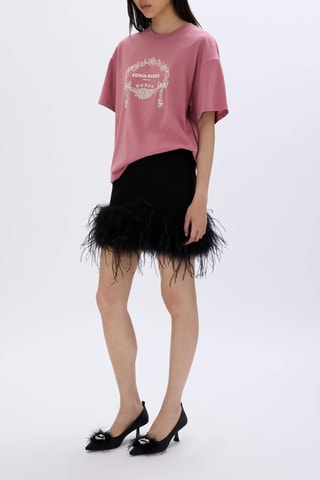 T-shirt en coton biologique -Rose