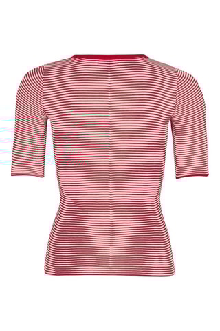 T-shirt en soie - Rouge