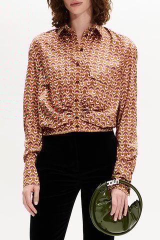 Blouse - Vieux rose et orange