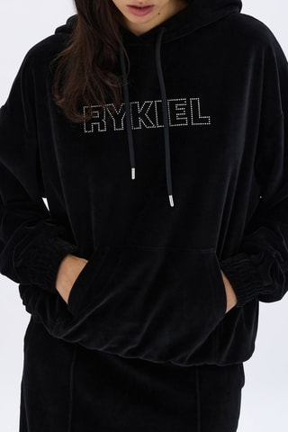 Sweat en velours - Noir