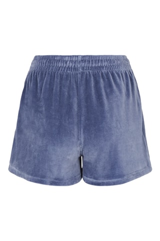 Short en velours - Bleu-gris