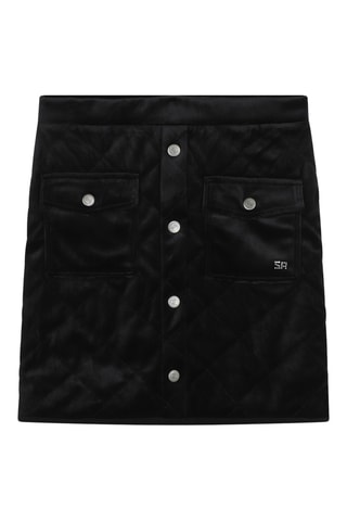 Jupe en velours - Noir